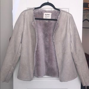 XS Faux Fur/Suede Coat